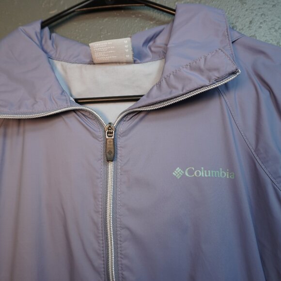 Columbia Womens Switchback III Roll-up Hood Rain Jacket in New Moon Size Medium - Picture 4 of 10